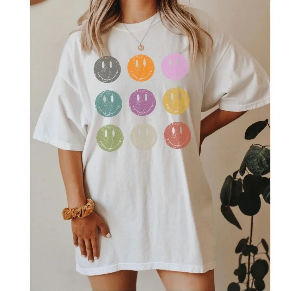 Comfort Colors Tee smiley grid - Picture 2 of 2